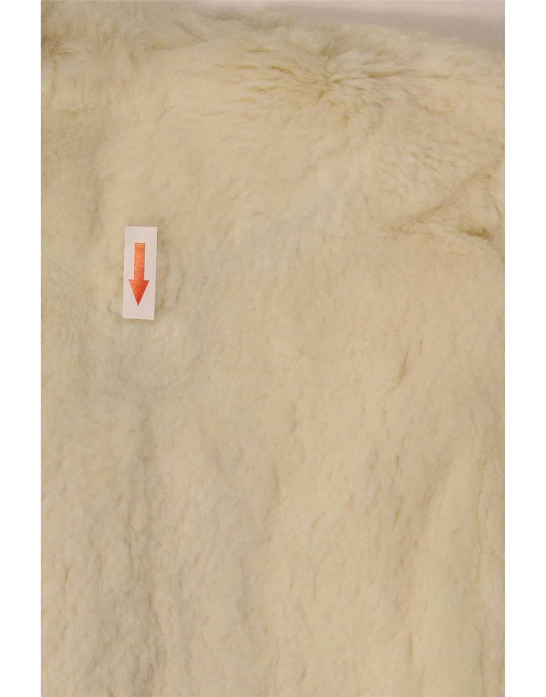 Vintage Dame imiteret Pels Capelet Coat One Size Off White