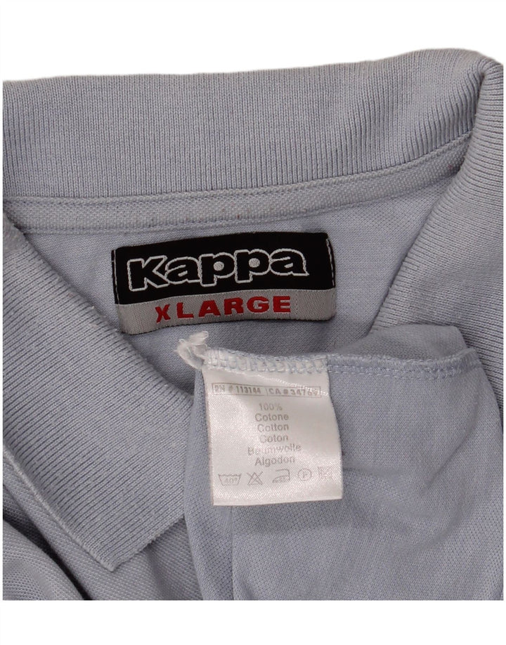 Kappa herre poloshirt XL blå bomuld