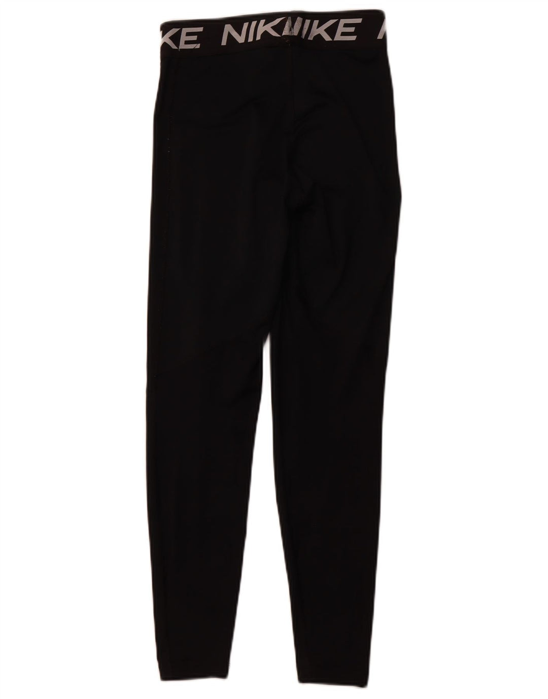 NIKE Dri Fit grafiske leggings til kvinder UK 8 Lille sort polyester