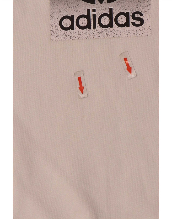 Adidas Boys Graphic Sweatshirt Jumper 9-10 år Hvid Bomuld