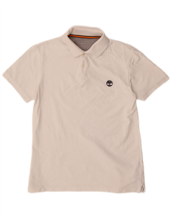 Timberland Herre Slim Fit Polo Shirt Lille hvid Bomuld
