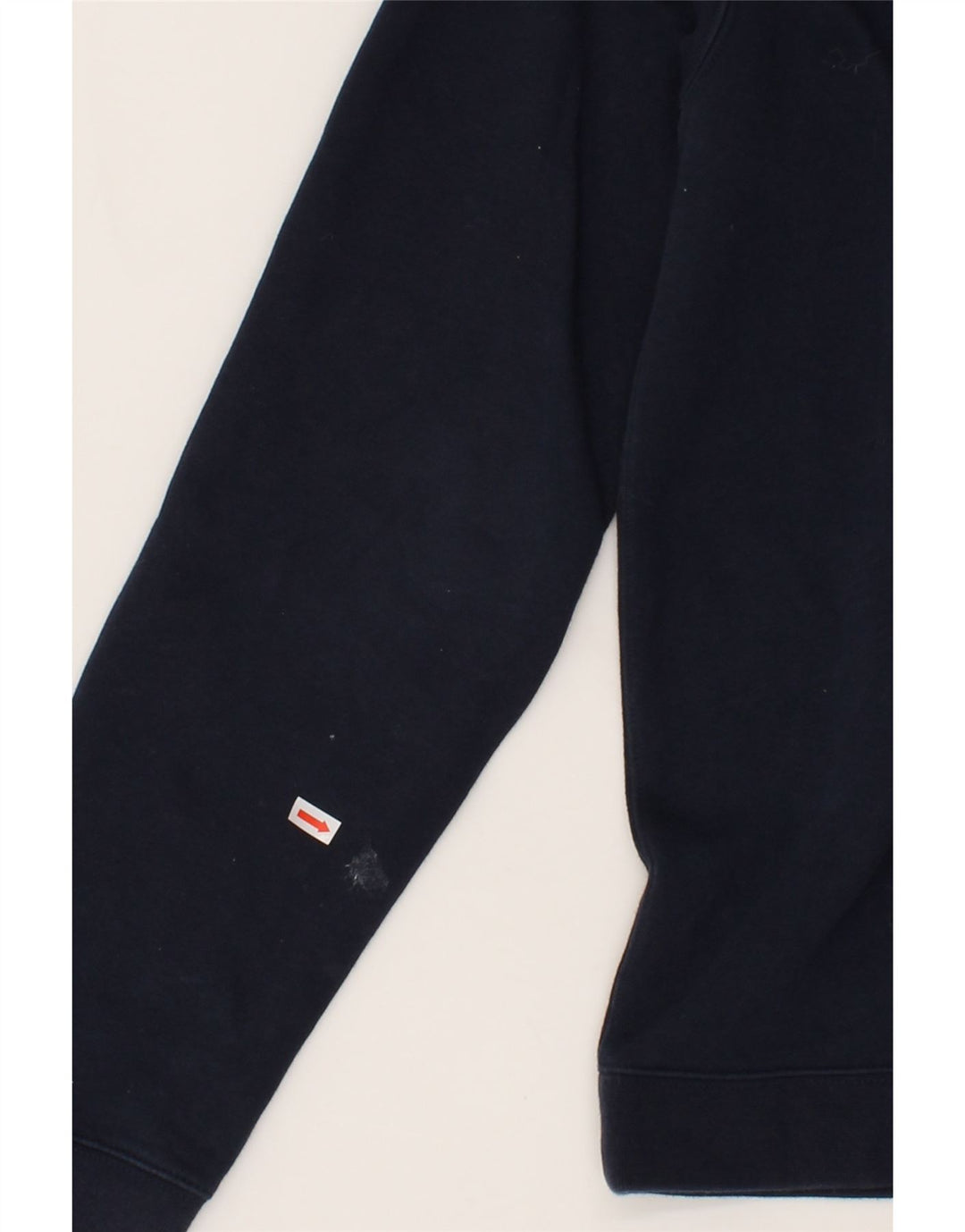 NIKE Mens Graphic Zip Hoodie Sweater Small Navy Blue Vintage Nike and Second-Hand Nike from Messina Hembry 