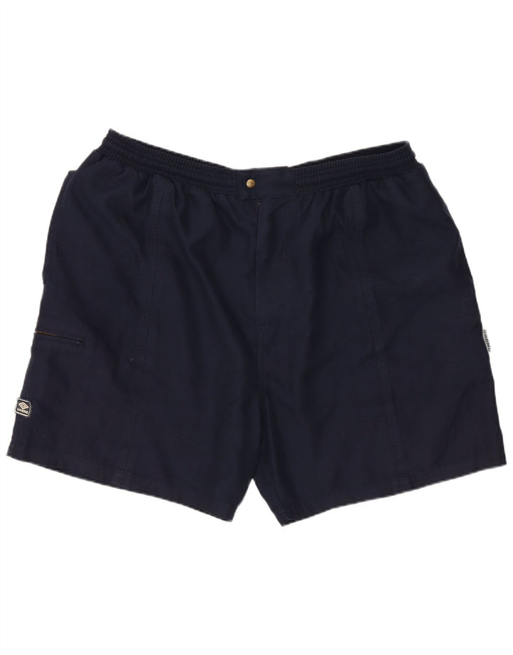UMBRO Herre Cargo Shorts Large W34 Navy Blue Polyester