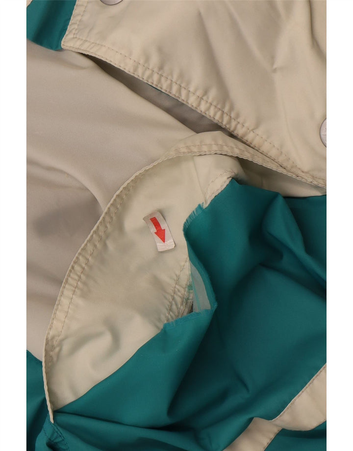 K-Way Herre Hooded Ski Jacket UK 40 Large Blue Colourblock Polyester