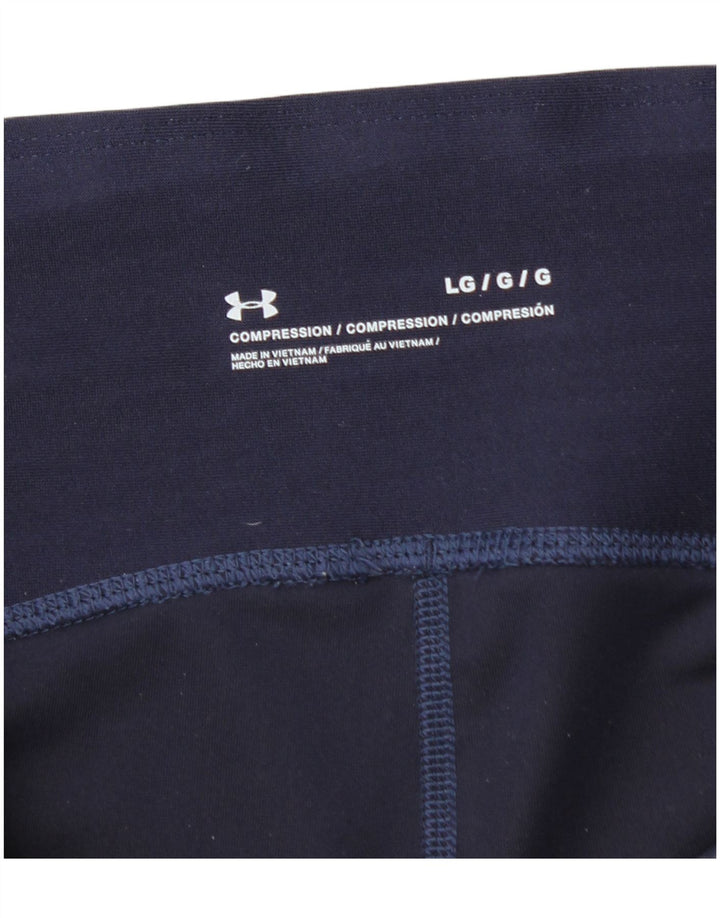 Under Armour Dame Leggings UK 14 Large Navy Blue