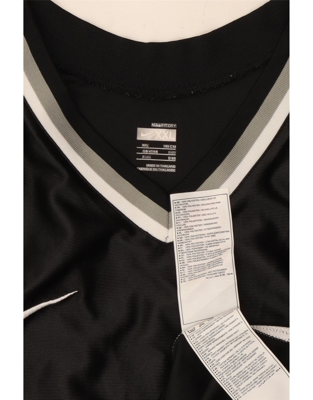 Nike Herrevest Top UK 47/48 2XL Sort Colourblock Polyester