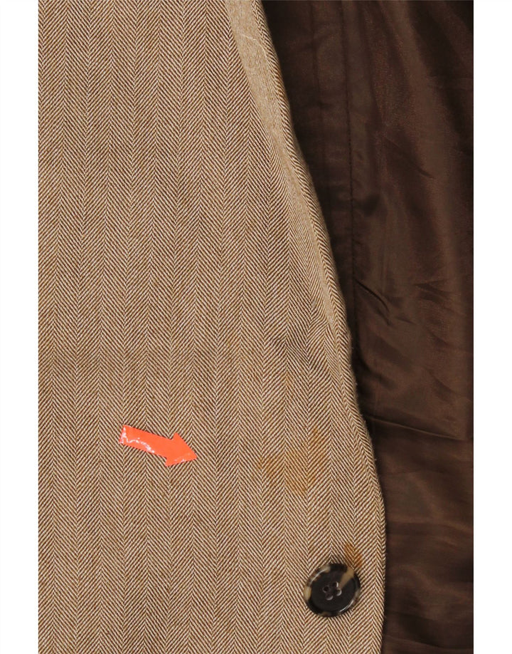 Nautica Herre 2-knaps blazerjakke UK 48 4XL Beige sildebenspolyester