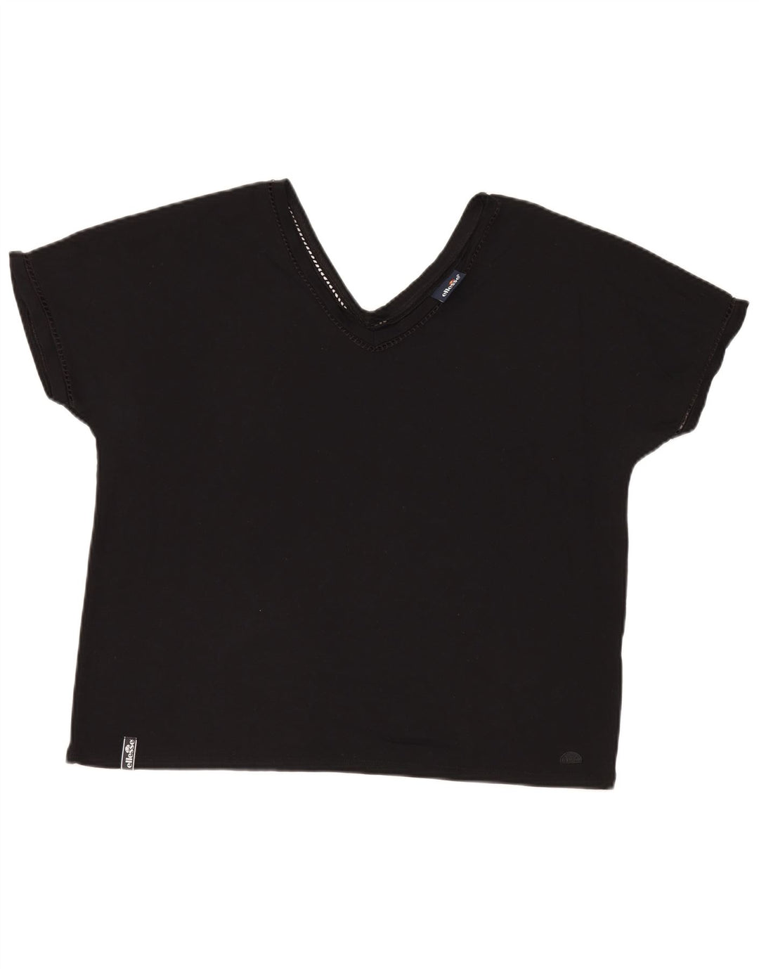 Ellesse Dame T-Shirt Top UK 18 XL Sort