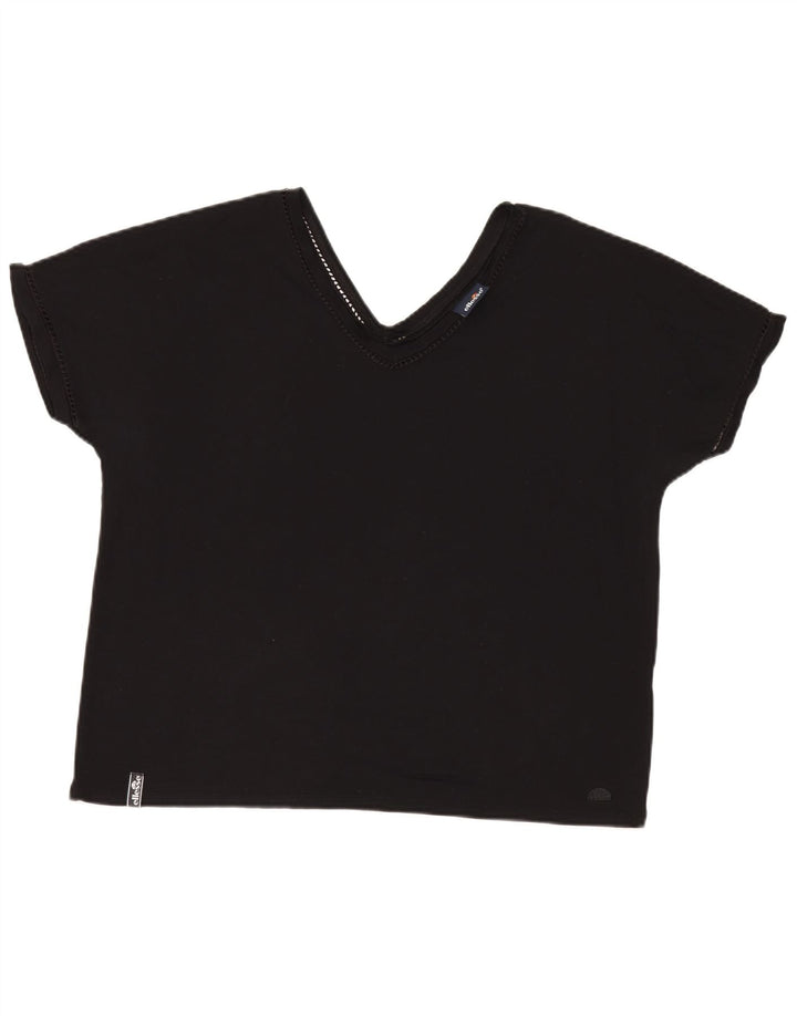 Ellesse Dame T-Shirt Top UK 18 XL Sort