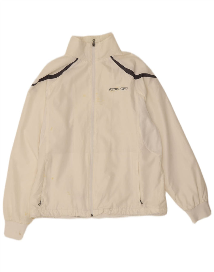 Reebok Træningsdragt til mænd Topjakke Lille hvid Colourblock Polyester