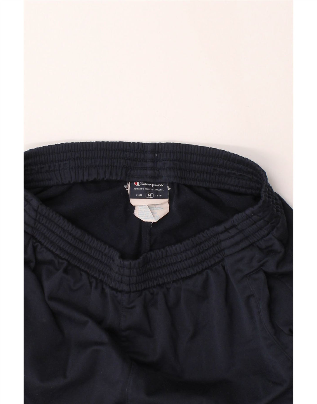 CHAMPION Mens Tracksuit Trousers Medium  Navy Blue Polyester Vintage Champion and Second-Hand Champion from Messina Hembry 