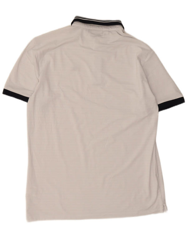 Calvin Klein Herre Golf Polo Shirt Medium White Colourblock Polyester