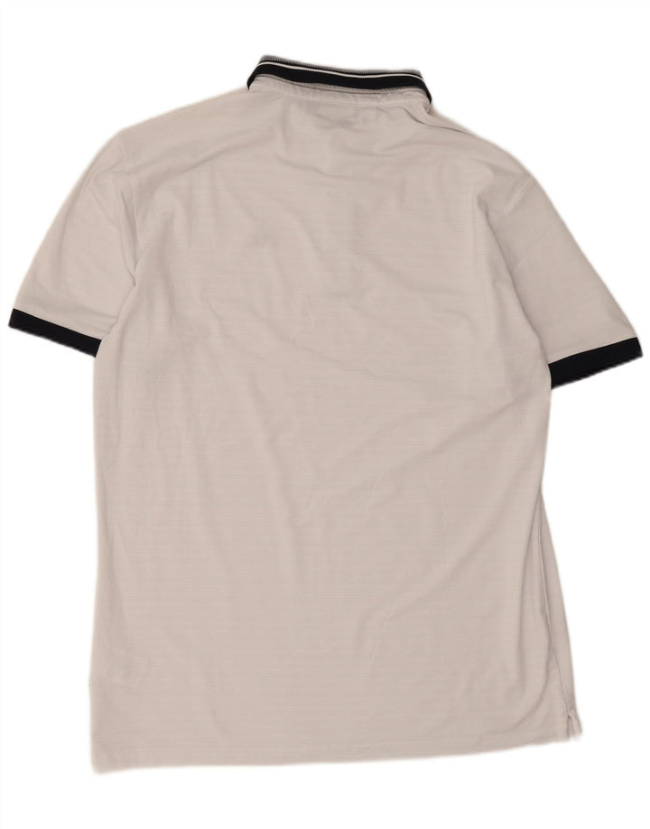 Calvin Klein Herre Golf Polo Shirt Medium White Colourblock Polyester