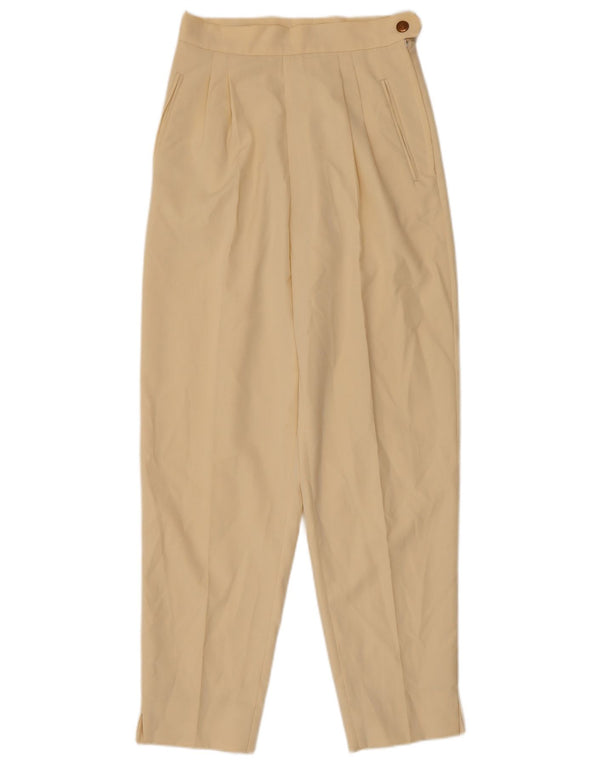Swish Dame Højtaljede Casual Bukser IT 42 Medium W26 L28 Beige