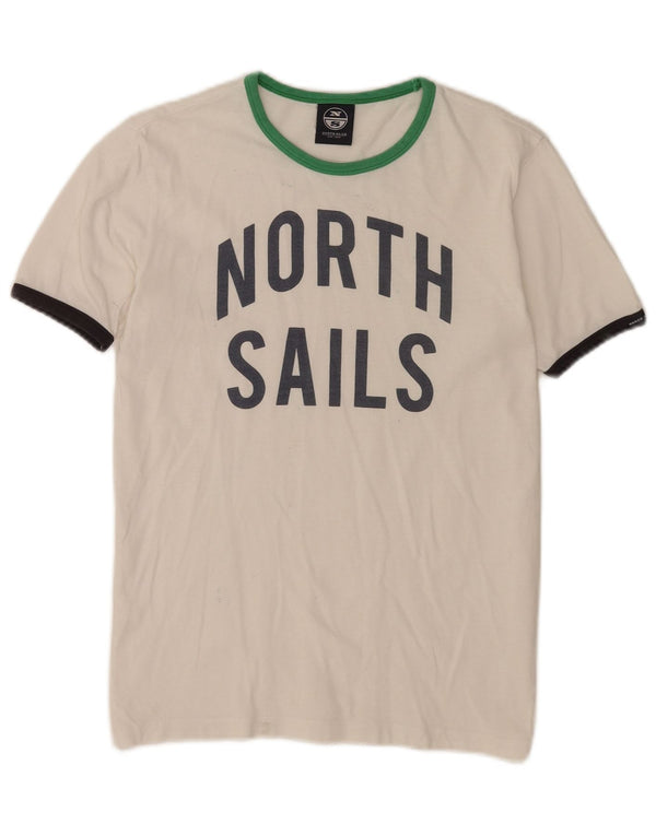North Sails Piger Grafisk T-Shirt Top 13-14 År Hvid