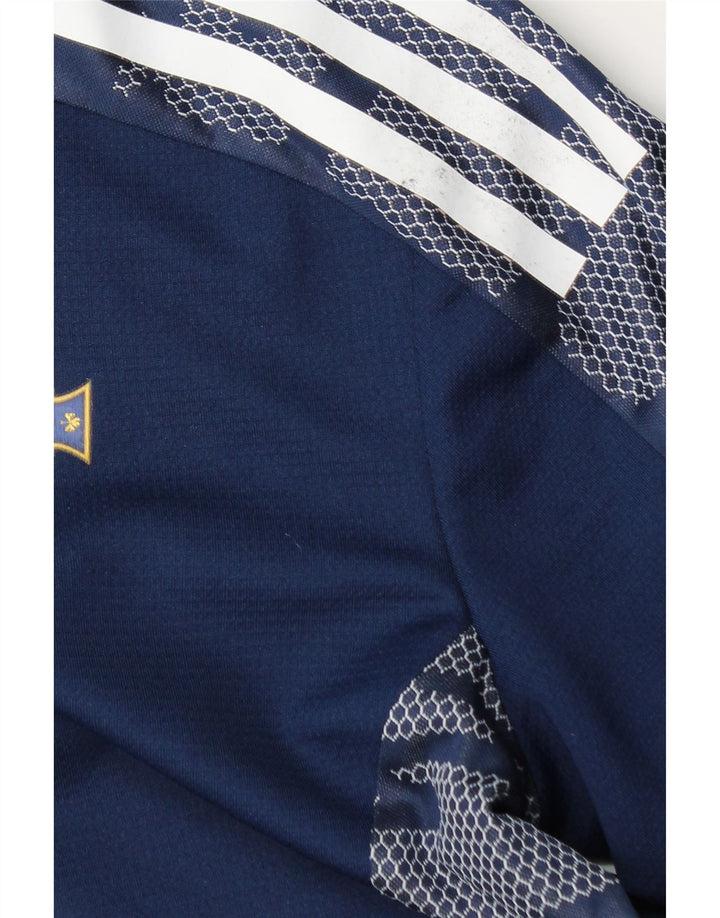 Adidas drenge grafisk top langærmet 11-12 år marineblå