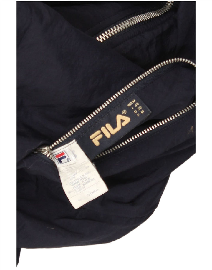 FILA Vendbar jakke med hætte til mænd IT 50 Large Navy Blue Colourblock
