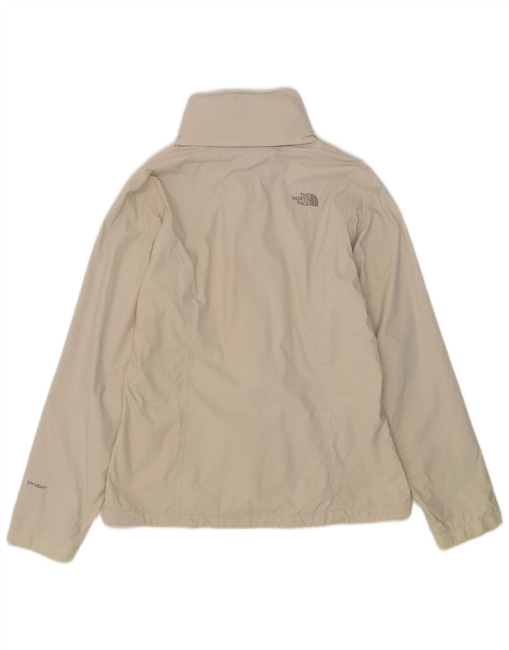 The North Face Regnjakke med hætte til kvinder UK 14 Medium White Nylon