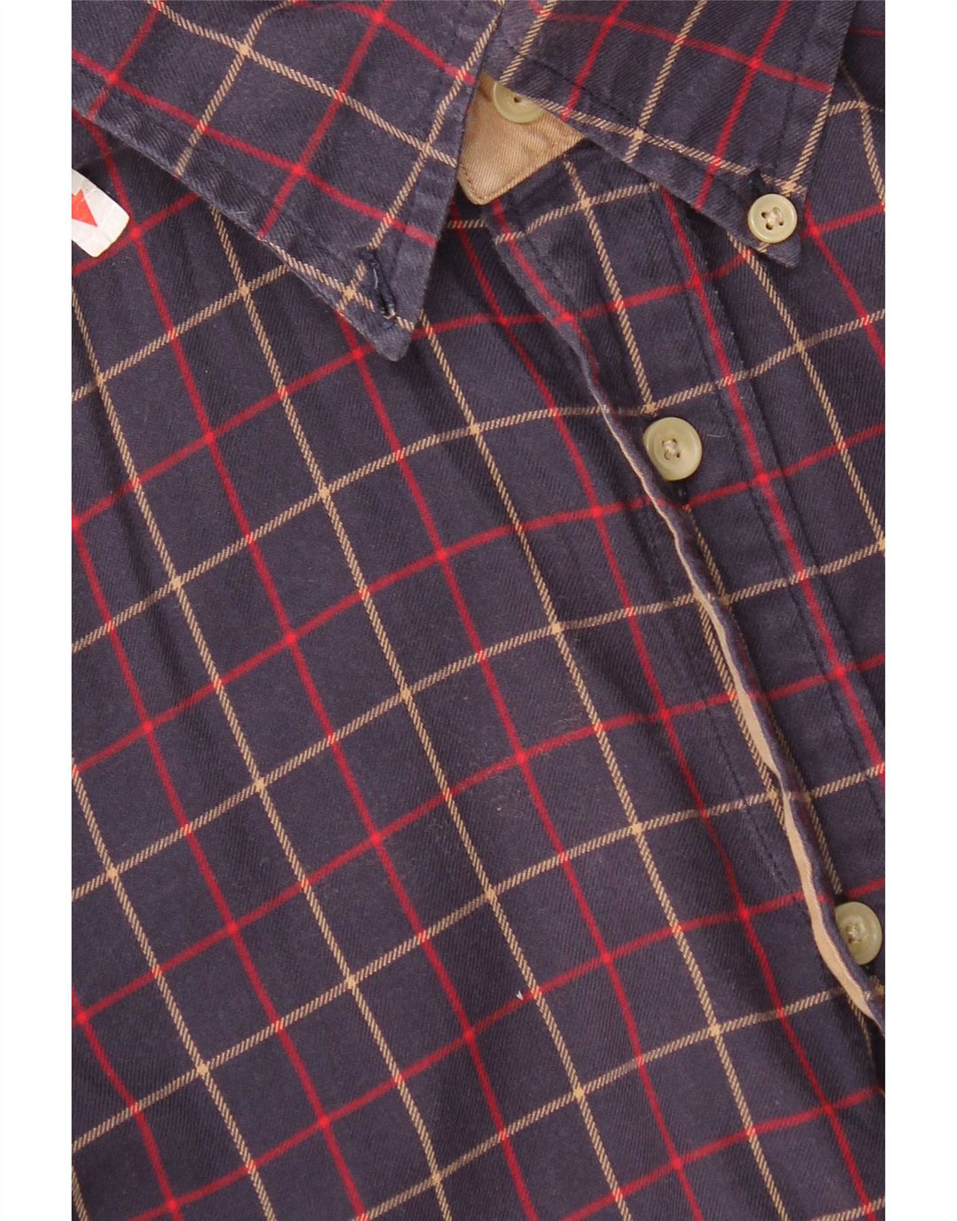 Tommy Hilfiger Flannelskjorte til mænd Lille marineblå ternet bomuld