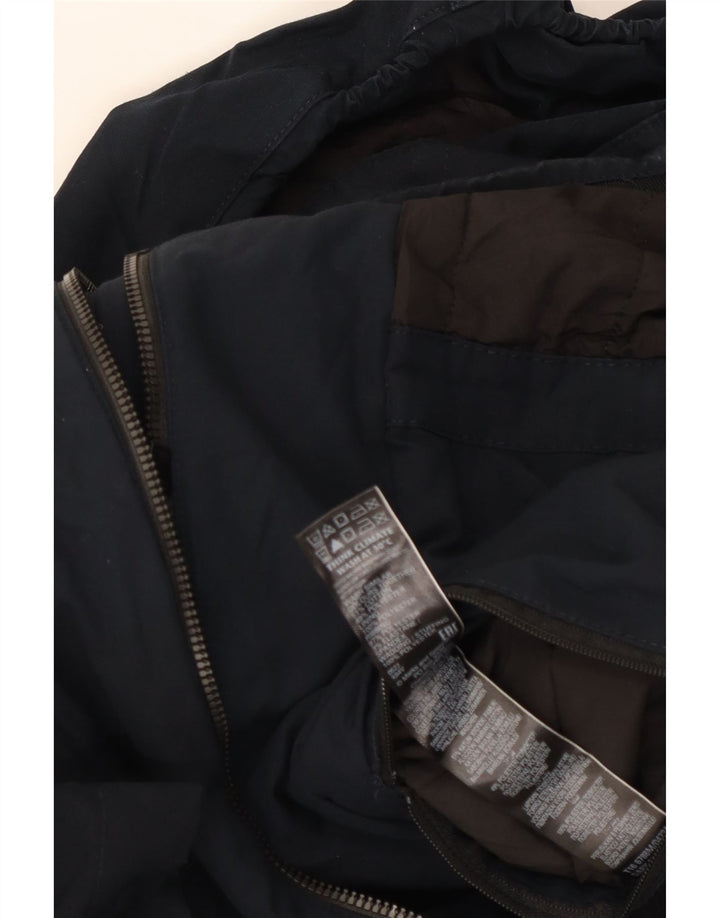 Marks & Spencer Herre Hooded Utility Jacket UK 38 Medium Navy Blue Cotton