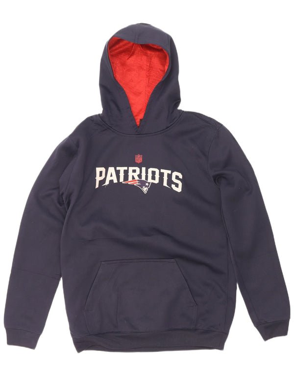 NFL TEAM APPAREL Drenge Patriots Hættetrøje Jumper 15-16 år XL Navy Blue