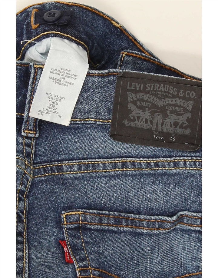 Levi's Boys 511 Slim Denim Shorts 11-12 år W26 Blue Cotton