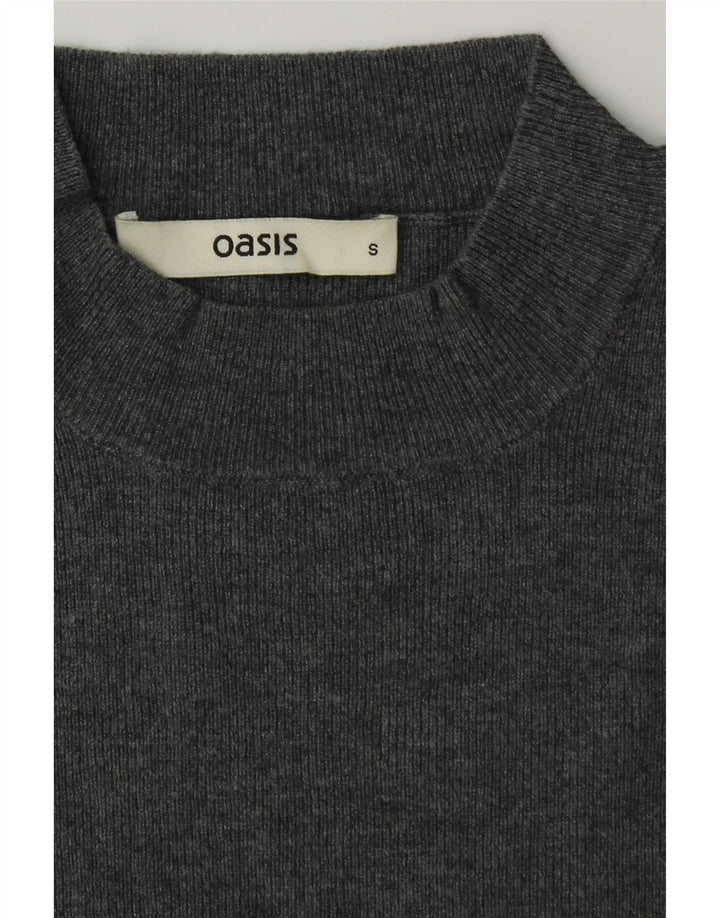OASIS Womens Vest Tank Top UK 8 Small Grey Vintage Oasis and Second-Hand Oasis from Messina Hembry 