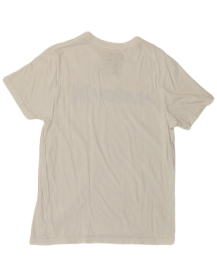 Hurley Herre Grafisk T-Shirt Top Medium Hvid Bomuld