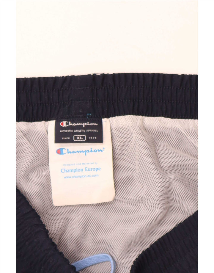 Champion Herre grafiske svømmeshorts XL Marineblå Colourblock Polyester