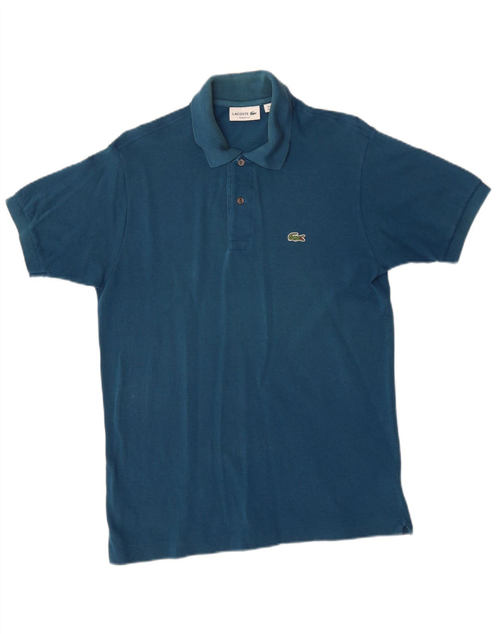 Lacoste herre klassisk pasform poloshirt mellemblå bomuld