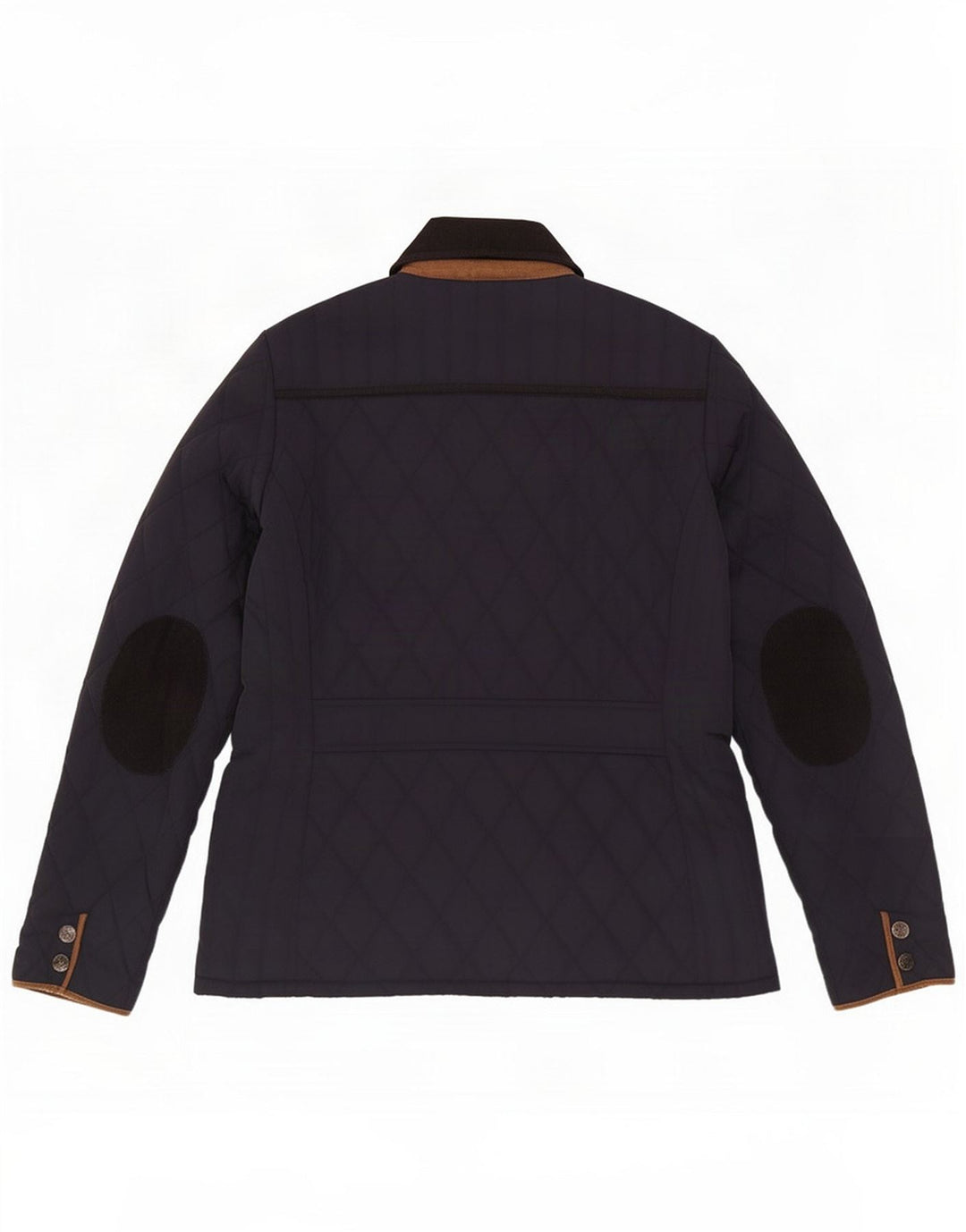 Crew Clothing Dame Quilted Jacket UK 12 Medium Navy Blue Polyester