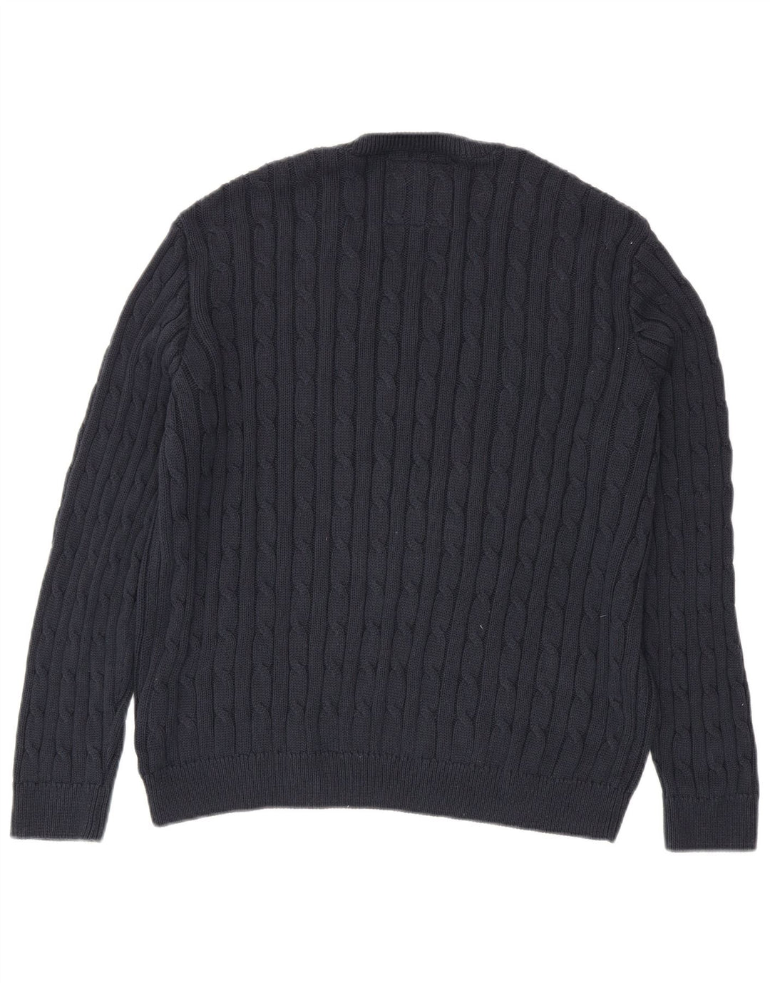 Superdry Dame Oversized V-hals sweater UK 10 Small Navy Blue