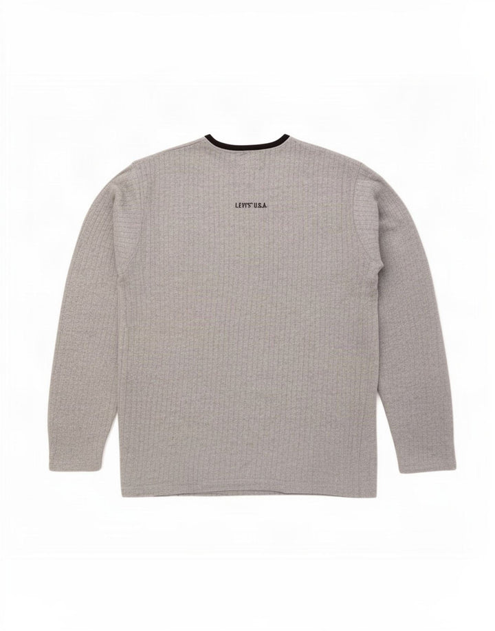 Levi's Herre V-hals sweater Stor grå bomuld