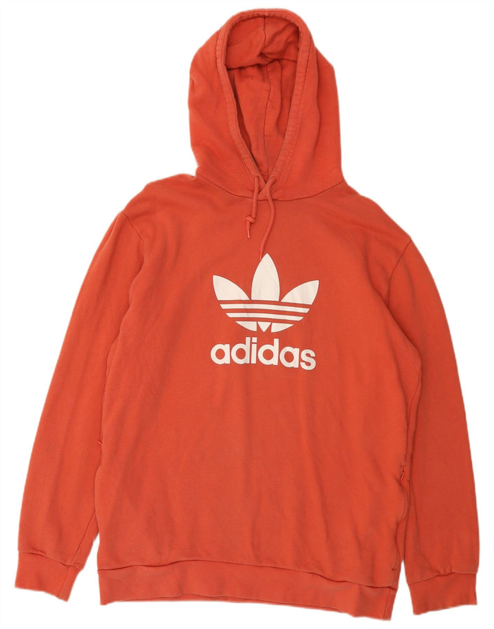 Adidas Grafisk hættetrøje til mænd Medium rød bomuld