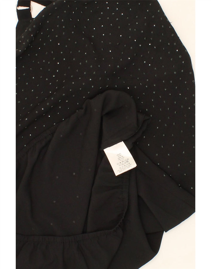 LIU JO Womens Halter Dress IT 44 Medium Black Polyester Vintage Liu Jo and Second-Hand Liu Jo from Messina Hembry 