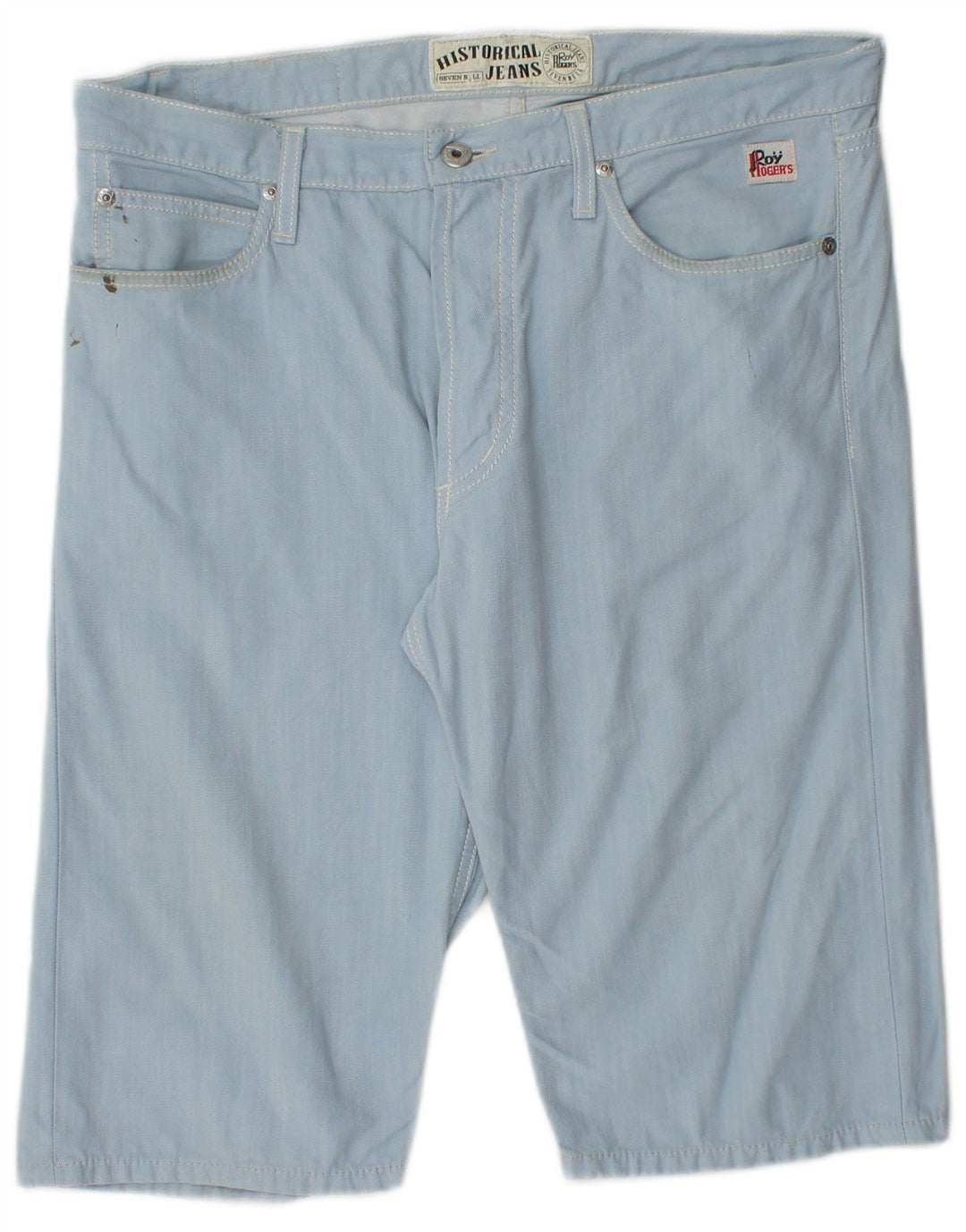 Roy Rogers Herre Casual Shorts IT 48 Medium W34 Blå Bomuld
