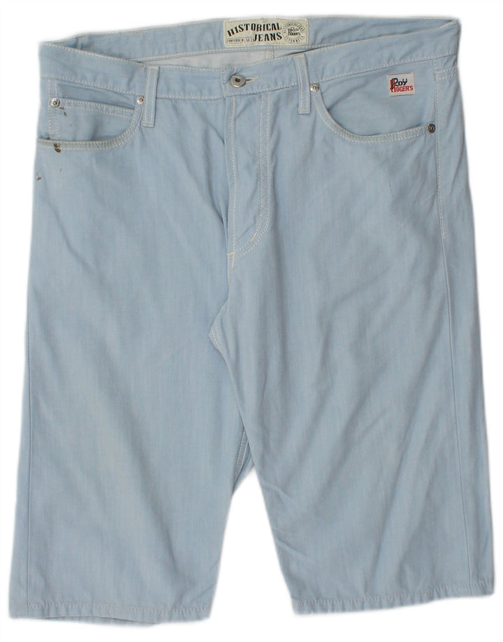 Roy Rogers Herre Casual Shorts IT 48 Medium W34 Blå Bomuld