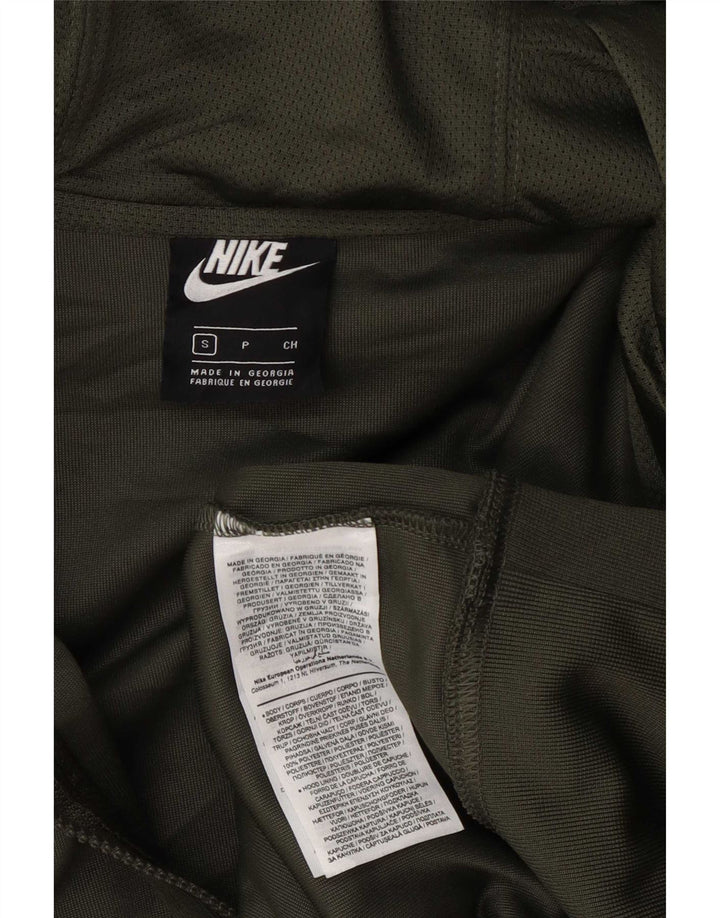 Nike Hættetrøje med lynlås til mænd Lille grøn polyester