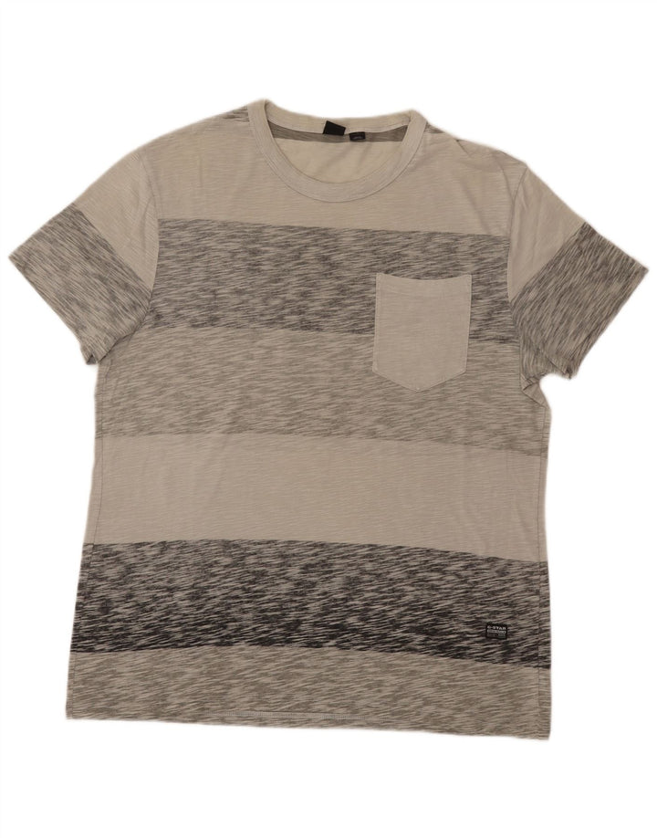 G-STAR Herre T-Shirt Top XL Grå Flecked