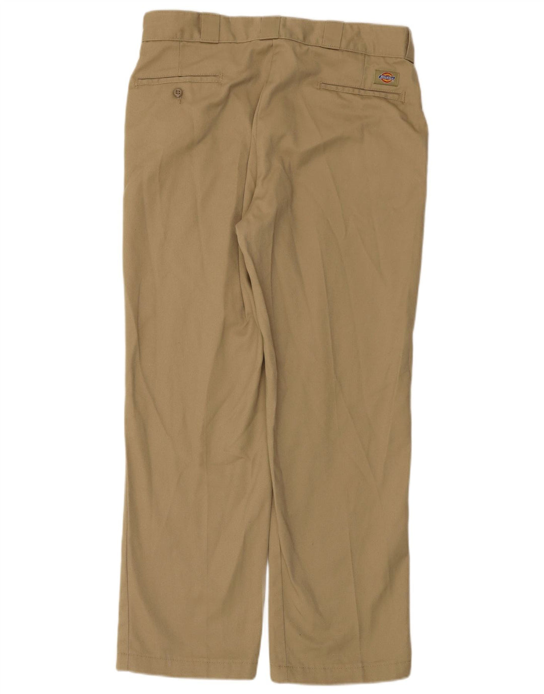 Dickies Lige Chinobukser til mænd W36 L30 Beige Polyester