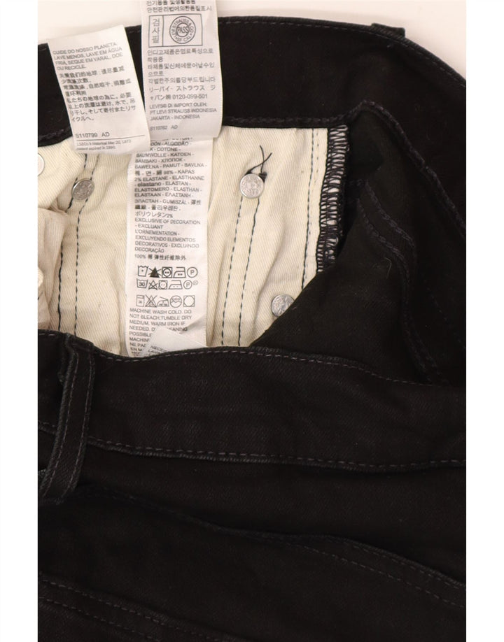 Levi's Slim Jeans til mænd W30 L30 sort bomuld