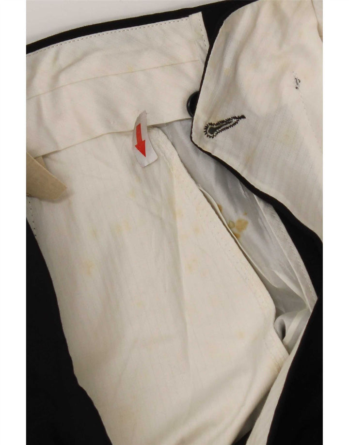 Vintage herre lige jakkesæt bukser IT 48 Medium W30 L30 Marineblå