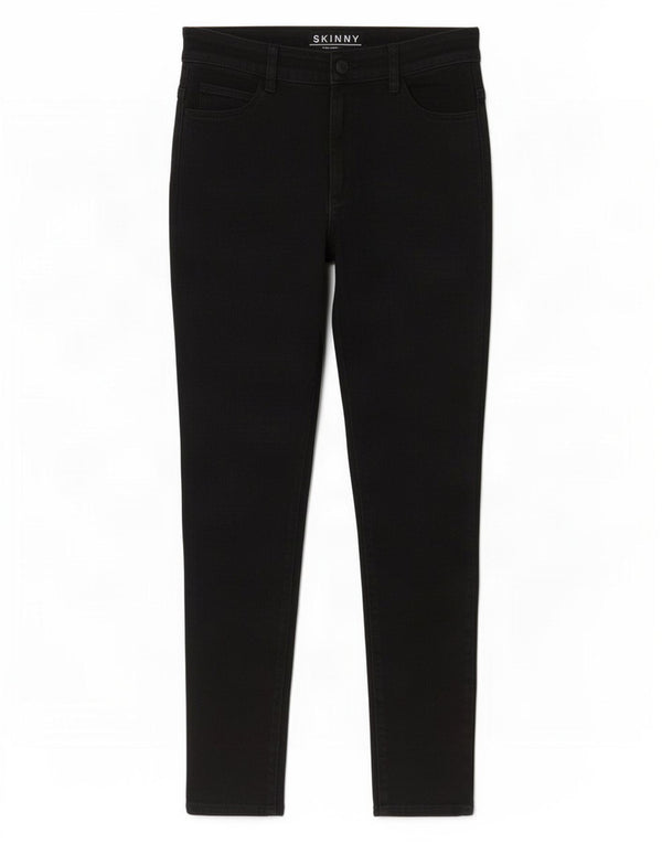 Marks & Spencer Dame Skinny Jeans UK 10 Small W28 L27 Black Bomuld