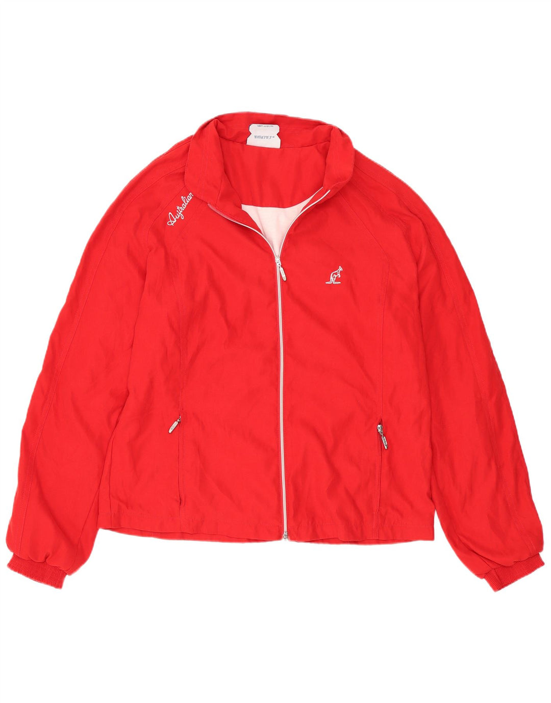 AUSTRALIAN L'ALPINA Dame træningsdragt Topjakke IT 46 Stor rød polyester