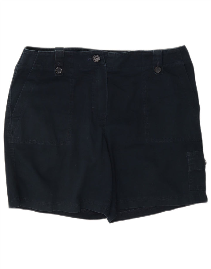 Marks & Spencer Cargo Shorts til kvinder UK 12 Medium W34 Marineblå Bomuld