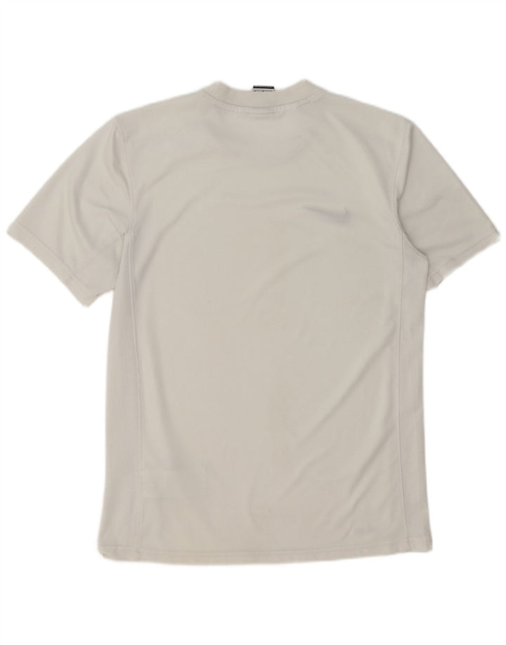 Nike Herre Dri Fit T-shirt Top Medium White Polyester