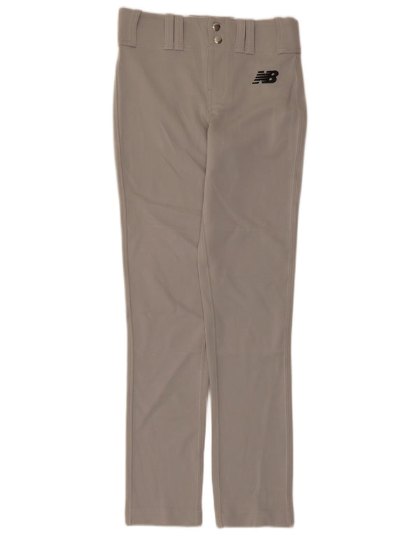 New Balance Drenge Slim Casual Bukser 15-16 år Medium W28 Grå Polyester