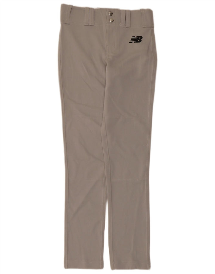 New Balance Drenge Slim Casual Bukser 15-16 år Medium W28 Grå Polyester