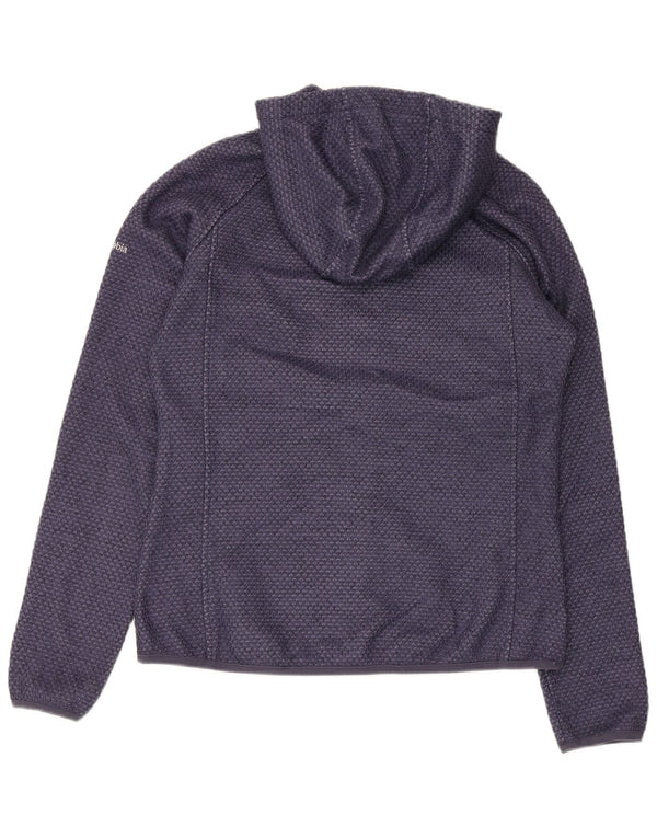 Columbia Dame Hættetrøje Sweater UK 14 Medium Navy Blue Polyester Sports