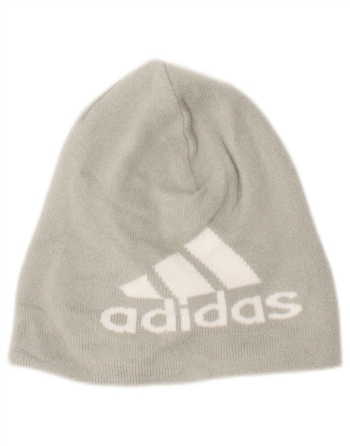Adidas Herre Grafisk Beanie Hat One Size Grå Akryl
